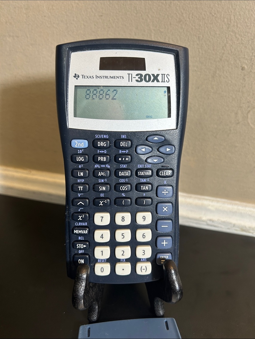 Texas Instruments TI-30X IIS Scientific Calculator - Dark Blue and Off-White